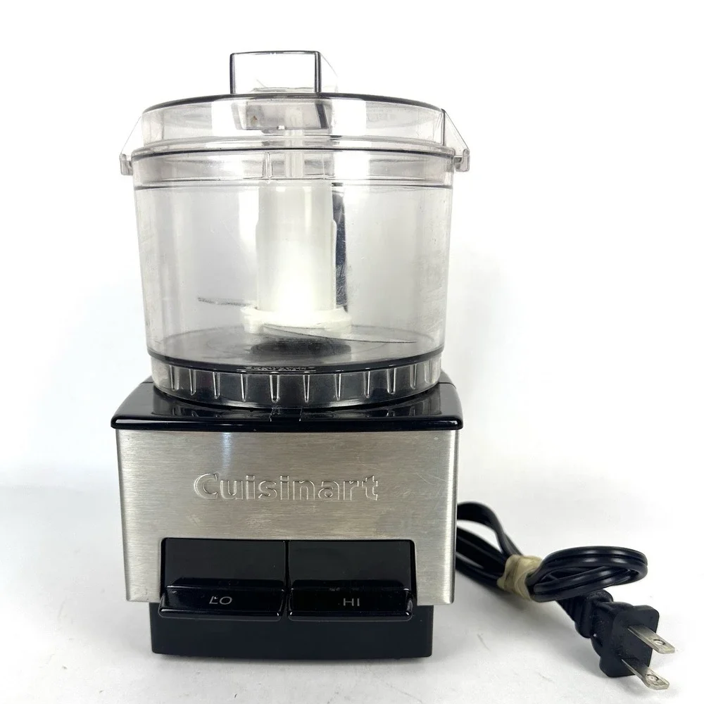 Cuisinart Mini Prep DLC-1SS Food Processor Black & Stainless 2.5 Cup TESTED